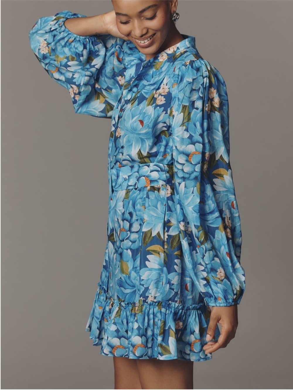 Farm Rio x Anthropologie Long Sleeve Mini SwingDress - Picture 3 of 4